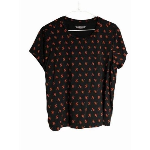 Victoria's Secret Printed Logo T-Shirt Large - Picture 1 of 6